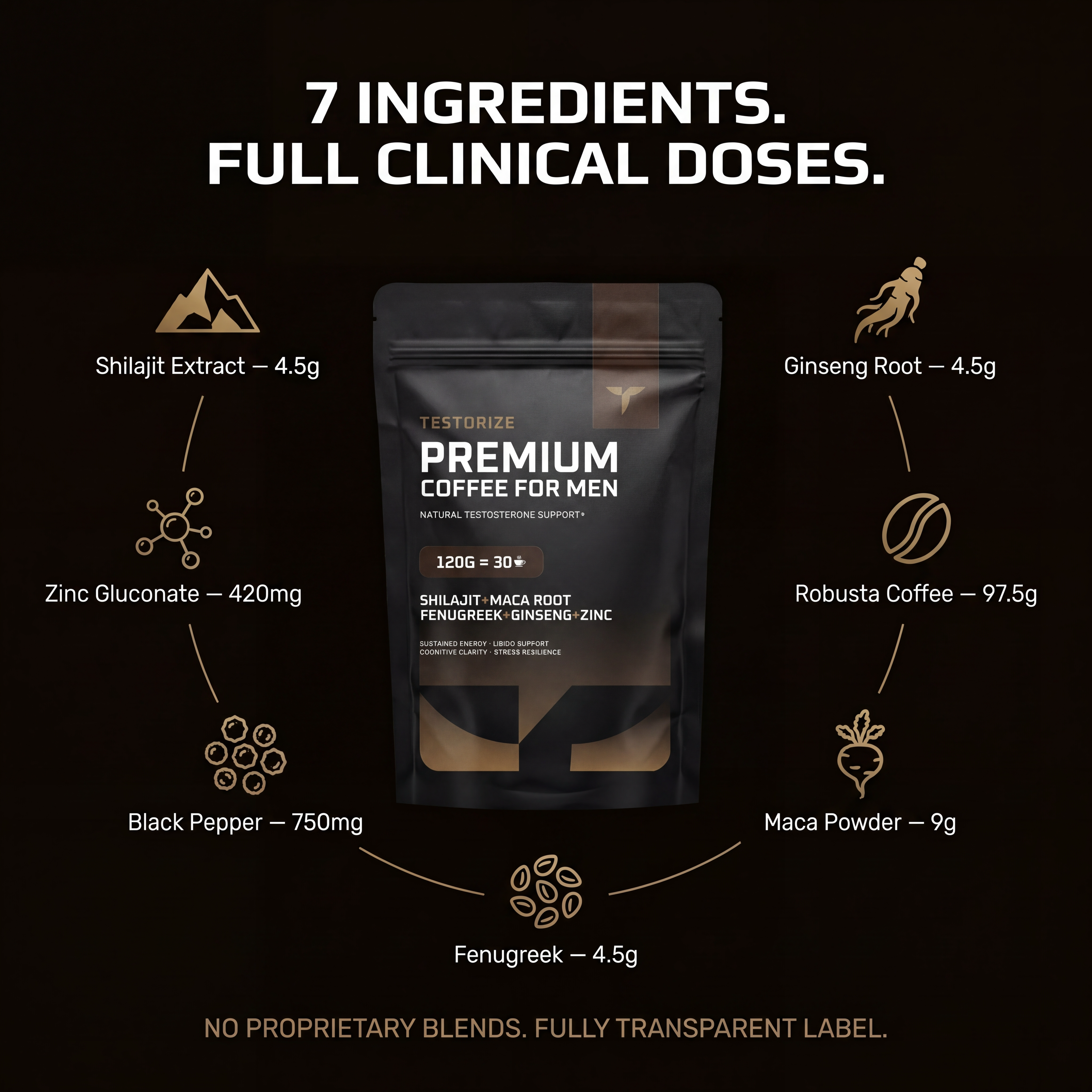 Testorize Premium Coffee for Men